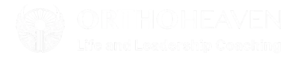 OrthoHeaven Logo for OrthoHeaven Life and Leadership Coaching, featuring stylized wings and a radiant sunburst beside the OrthoHeaven name in bold text. Freedom Mapping